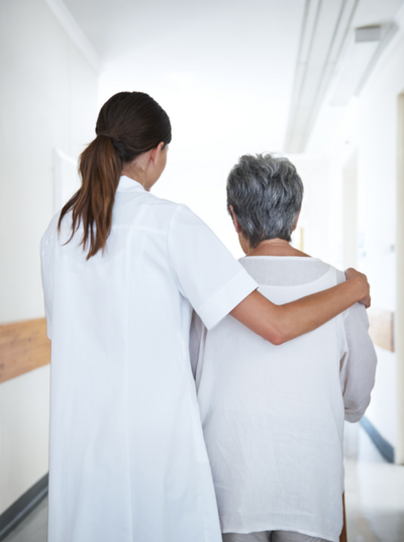 Doctor with an elderly patient