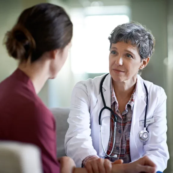 doctor with patient